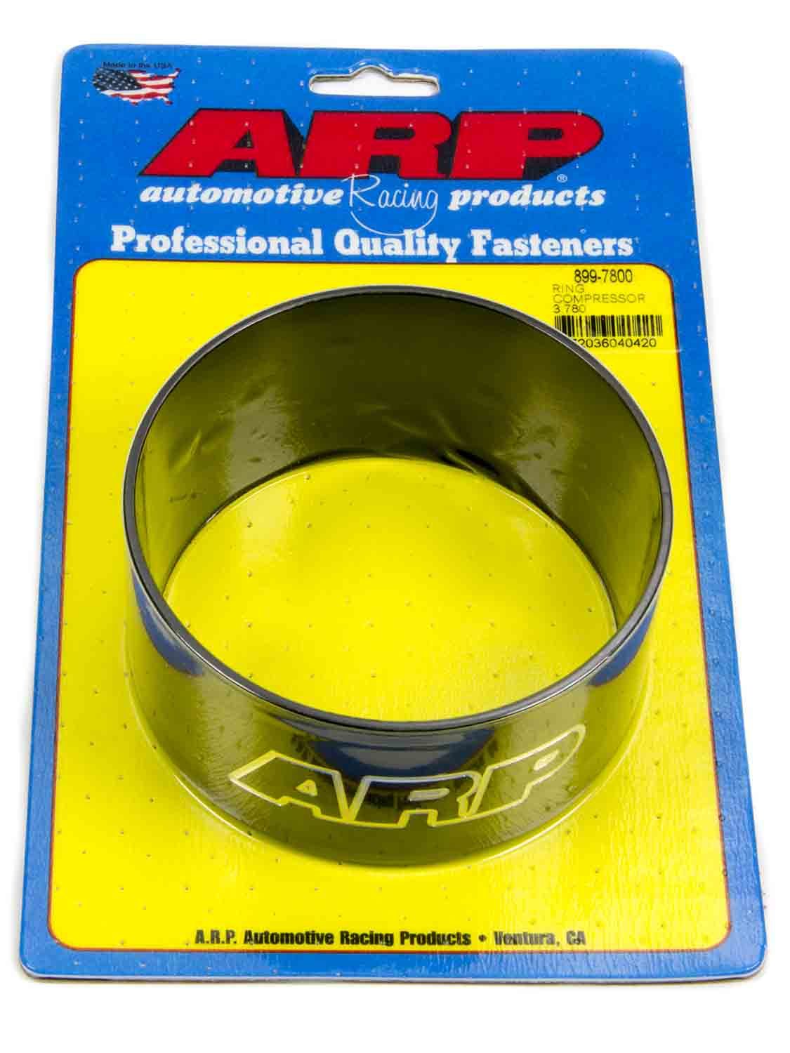 Piston Ring Compressor - 3.780 in Bore - Tapered - Billet Aluminum - Black Anodized - Each