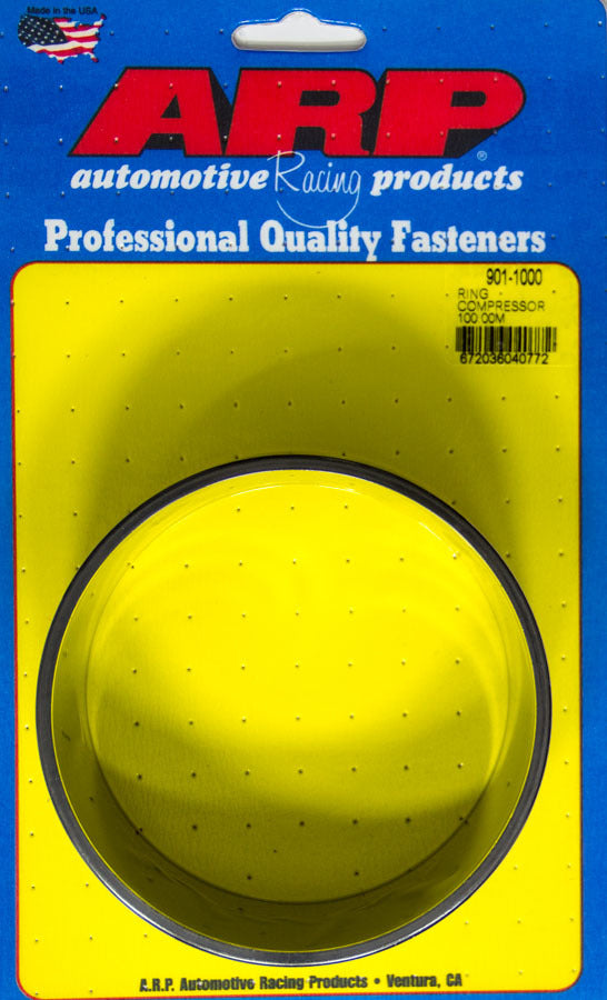 Piston Ring Compressor - 100.00 mm Bore - Tapered - Billet Aluminum - Black Anodized - Each