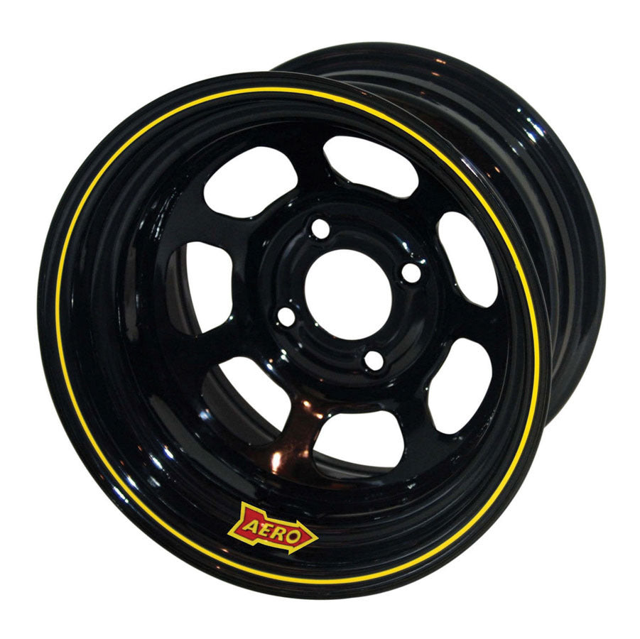 Wheel - 30-Series - 13 x 8 in - 1.000 in Backspace - 4 x 4.50 in Bolt Pattern - Steel - Black Powder Coat - Each