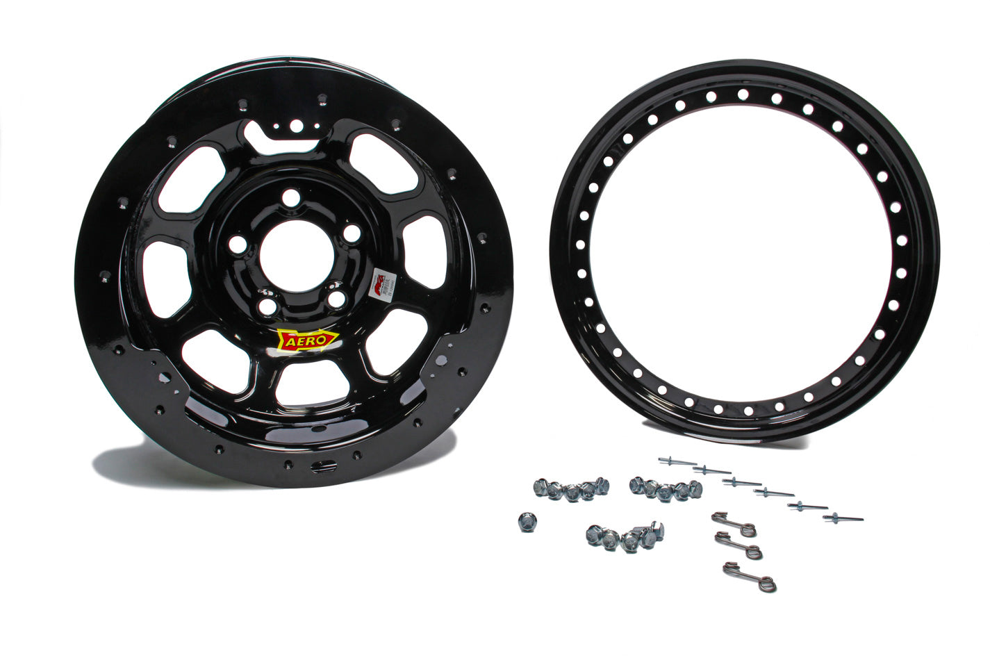 Wheel - 33-Series - 13 x 7 in - 2.000 in Backspace - 4 x 4.25 in Bolt Pattern - Beadlock - Steel - Black Powder Coat - Each