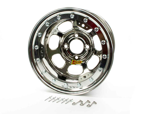 Wheel - 33-Series - 13 x 8 in - 2.000 in Backspace - 4 x 4.25 in Bolt Pattern - Beadlock - Steel - Chrome - Each