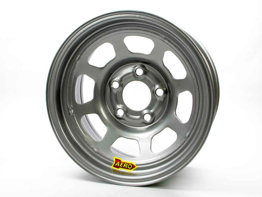 Wheel - 50-Series - 15 x 10 in - 3.000 in Backspace - 5 x 4.75 in Bolt Pattern - Steel - Silver Powder Coat - Each