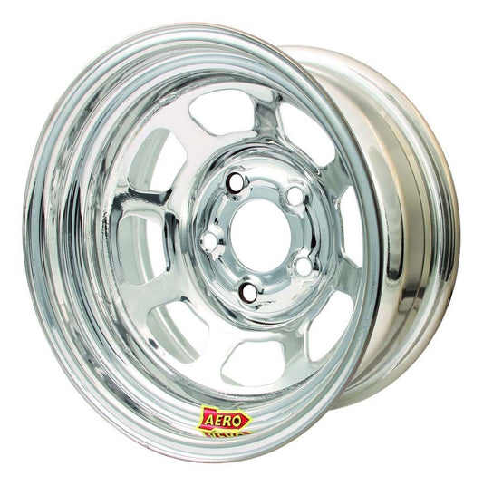 Wheel - 50-Series - 15 x 10 in - 2.000 in Backspace - 5 x 4.75 in Bolt Pattern - Steel - Chrome - Each