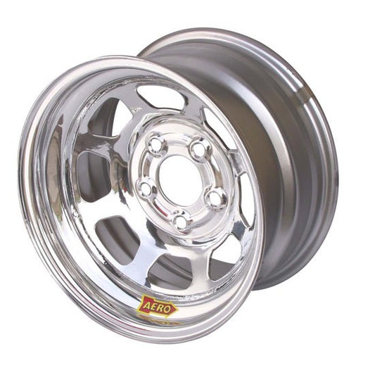 Wheel - 50-Series - 15 x 8 in - 2.000 in Backspace - 5 x 5.00 in Bolt Pattern - Steel - Chrome - Each