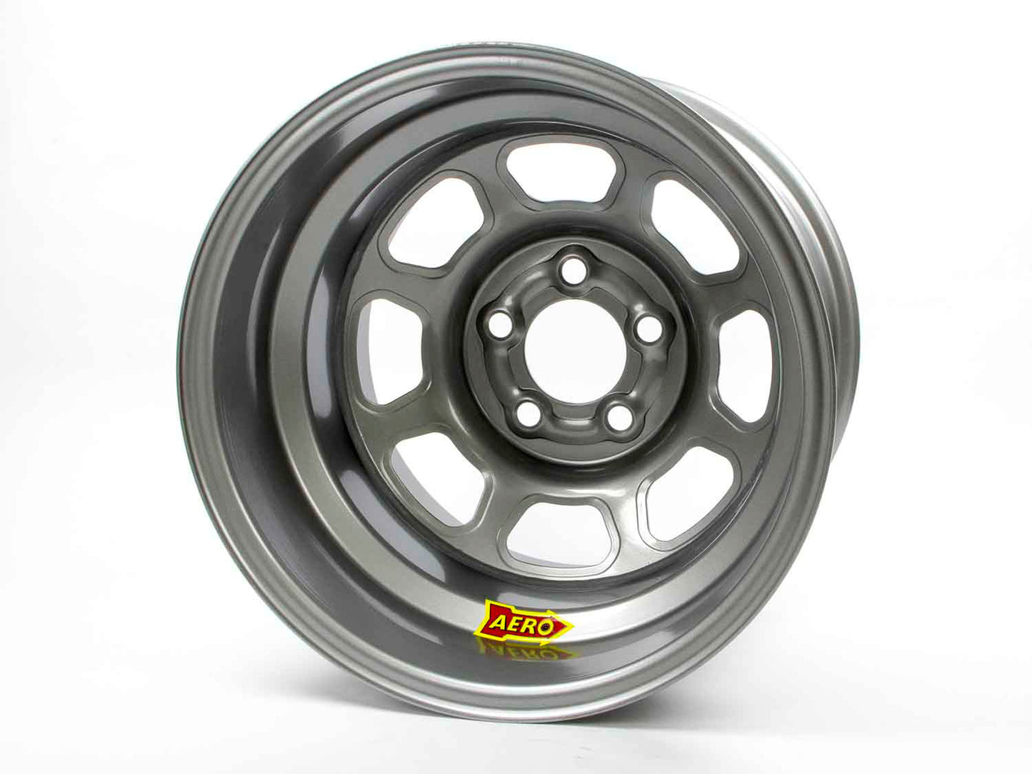 Wheel - 51-Series - 15 x 8 in - 3.000 in Backspace - 5 x 5.00 in Bolt Pattern - Steel - Silver Powder Coat - Each