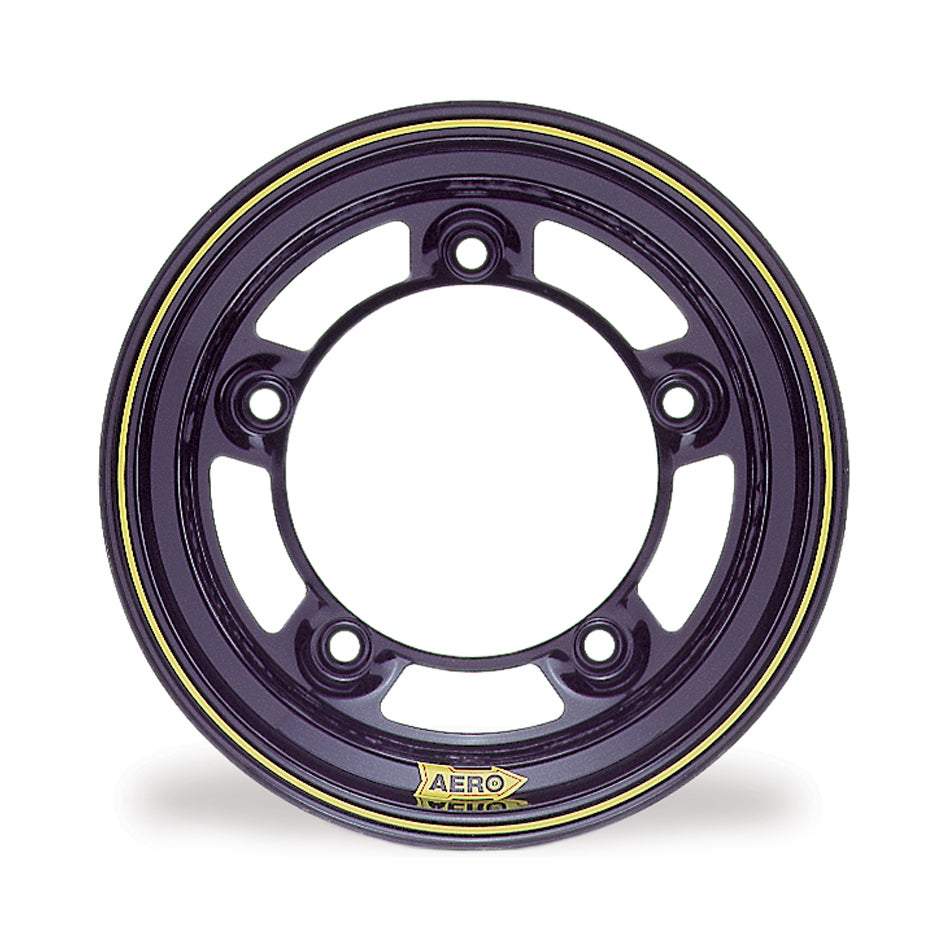 Wheel - 51-Series - 15 x 10 in - 3.000 in Backspace - Wide 5 Bolt Pattern - Steel - Black Powder Coat - Each