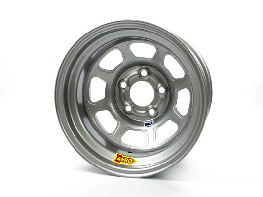 Wheel - 52-Series - 15 x 8 in - 2.000 in Backspace - 5 x 5.00 in Bolt Pattern - Driver Side - Steel - Silver Powder Coat - Each