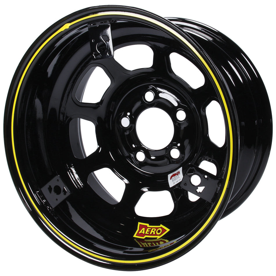 Wheel - 52-Series - 15 x 8 in - 2.000 in Backspace - 5 x 4.75 in Bolt Pattern - Steel - Black Powder Coat - Each