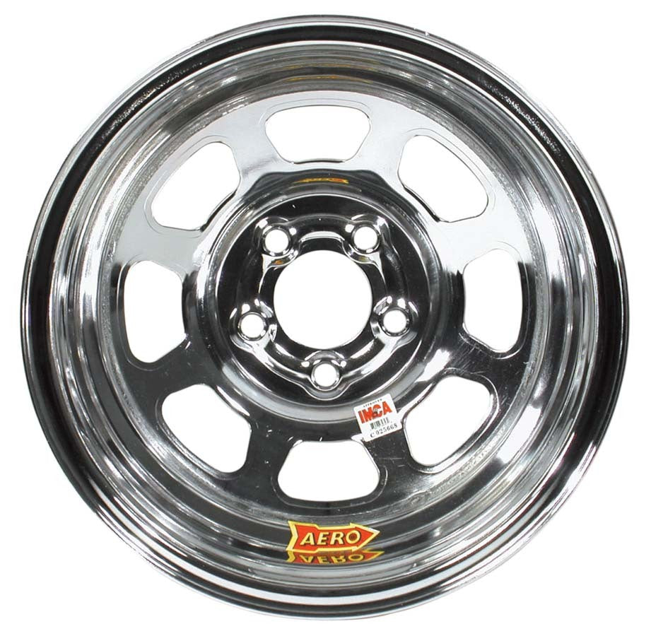 Wheel - 52-Series - 15 x 8 in - 2.000 in Backspace - 5 x 4.75 in Bolt Pattern - Steel - Chrome - Each