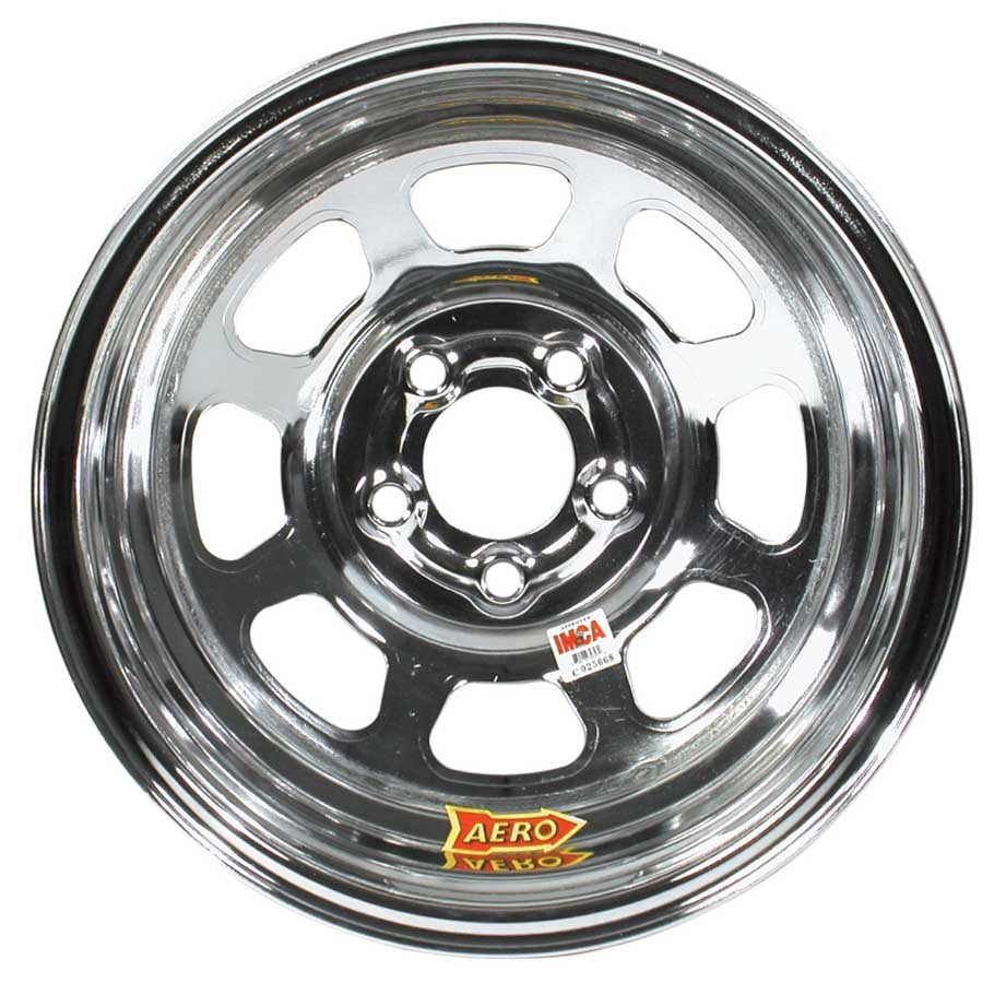 Wheel - 52-Series - 15 x 8 in - 4.000 in Backspace - 5 x 4.75 in Bolt Pattern - Steel - Chrome - Each