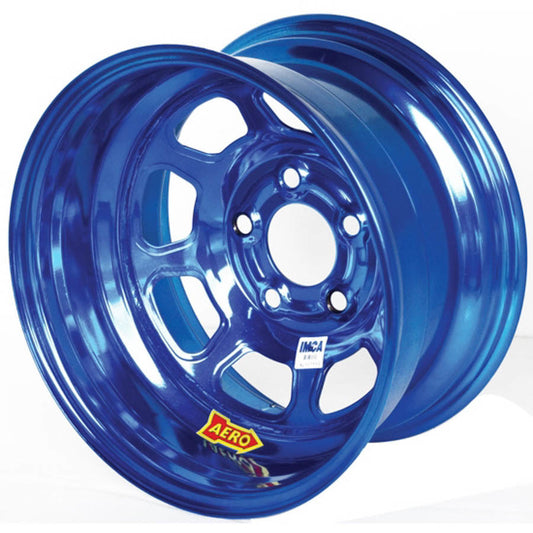 Wheel - 52-Series - 15 x 8 in - 3.000 in Backspace - 5 x 4.75 in Bolt Pattern - Steel - Blue Chrome - Each