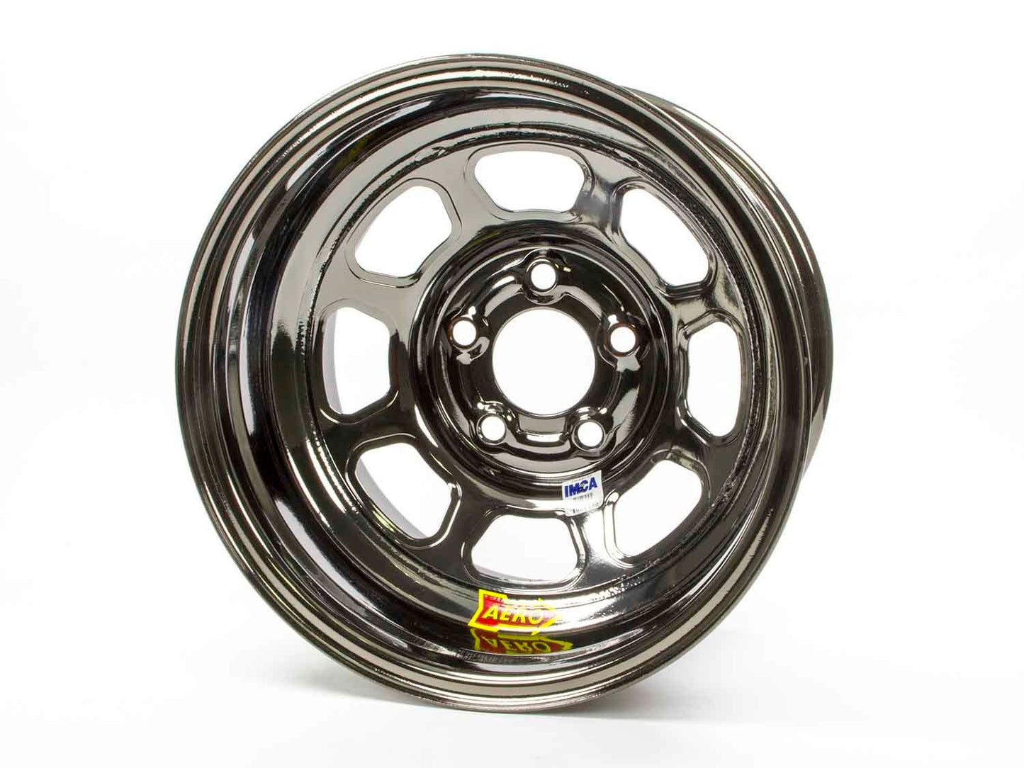 Wheel - 52-Series - 15 x 8 in - 2.000 in Backspace - 5 x 5.00 in Bolt Pattern - Steel - Black Chrome - Each