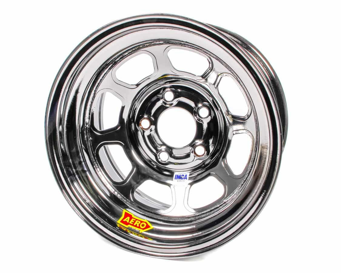 Wheel - 52-Series - 15 x 8 in - 3.000 in Backspace - 5 x 5.00 in Bolt Pattern - Steel - Black Chrome - Each