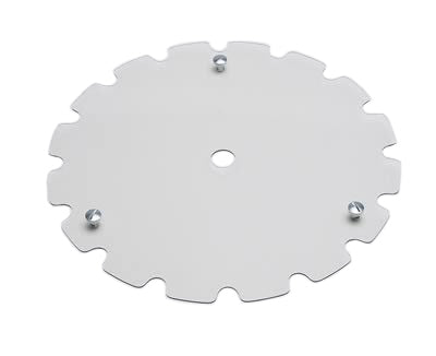 Mud Cover - Quick Release Fastener - Scalloped - Plastic - Clear - 15 in Beadlock Wheels - Each