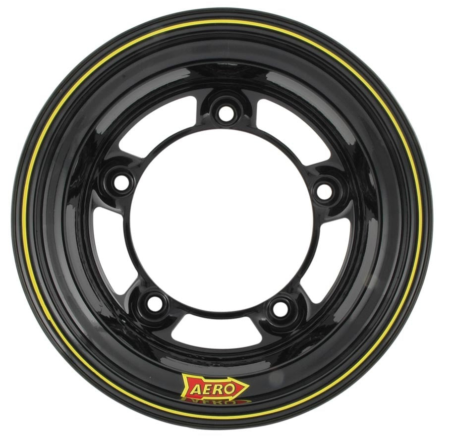 Wheel - 58-Series - 15 x 10 in - 3.000 in Backspace - Wide 5 Bolt Pattern - Steel - Black Powder Coat - Each