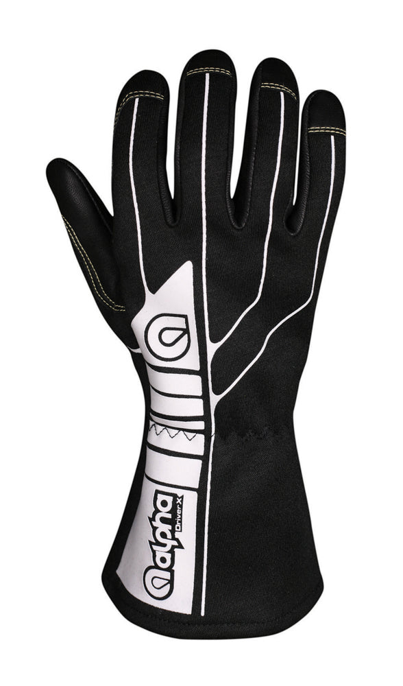 Driving Gloves - SFI 3.3/1 - Single Layer - Carbon X - Black - Medium - Pair