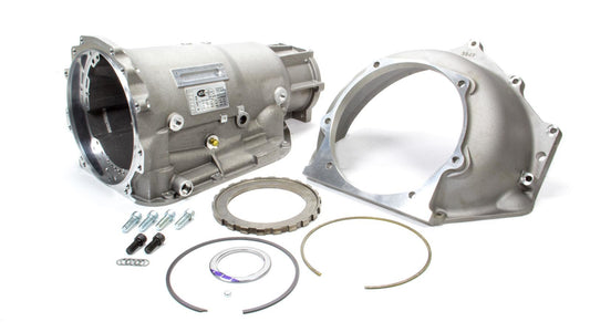 Transmission Case - T400 Supercase - Bellhousing - Aluminum - Natural - Chevy V8 - TH400 - Kit