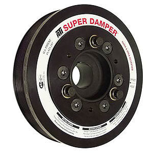 Harmonic Balancer - Serpentine Super Damper - 6.780 in OD - SFI 18.1 - Aluminum / Steel - Black - Internal Balance - Ford Modular - Each