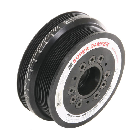 Harmonic Balancer - Super Damper - 6.730 in OD - SFI 18.1 - Internal Balance - Aluminum / Steel - Black - GM LS-Series - Each