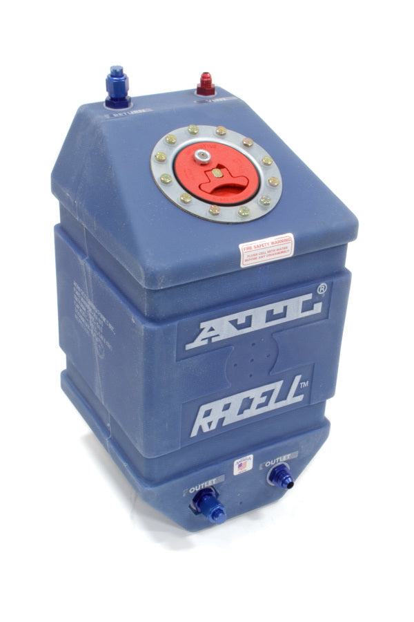 Fuel Cell - Racell - 5 gal - 10 x 10 x 17 in Tall - Two 8 AN Outlets - 8 Return - 6 AN Vent - Foam - Plastic - Blue - Each