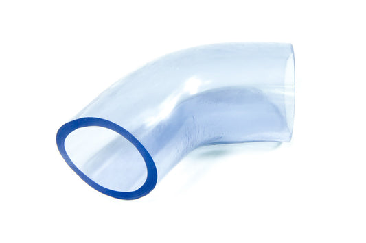 Rubber Elbow - 45 Degree - 2-1/4 in ID - Vinyl - Clear - Each