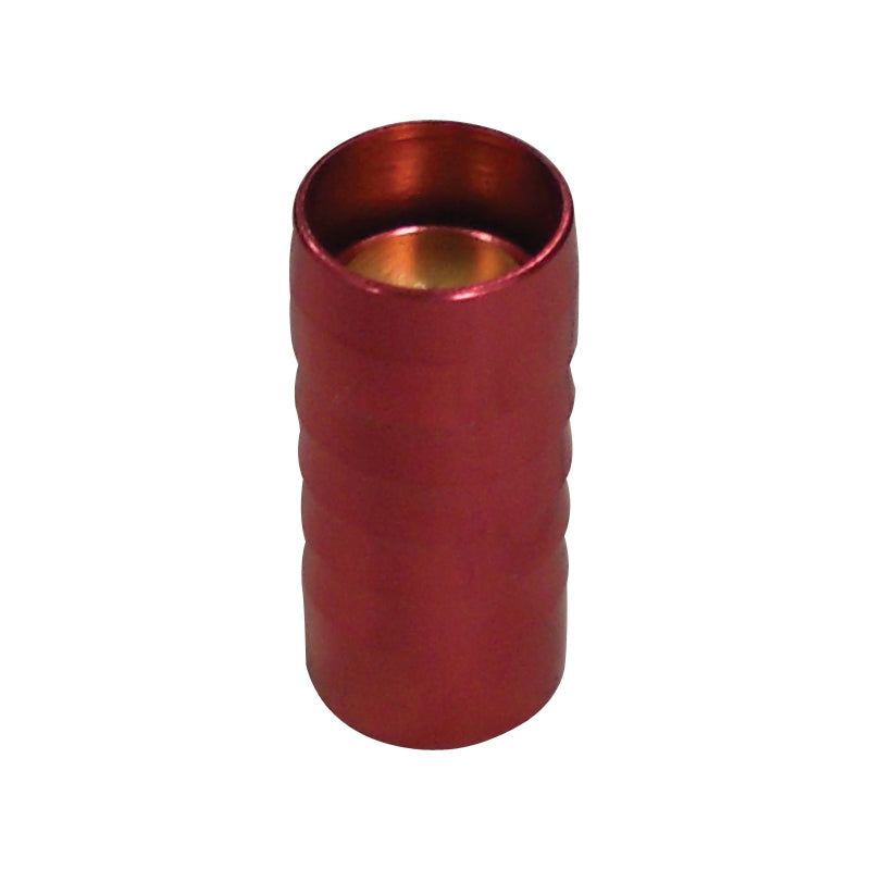 Roll Over Valve - Vent - External - Check Valve - 3/8 in Hose Barb Inlet - 3/8 in Hose Barb Outlet - Aluminum - Red Anodized - Each