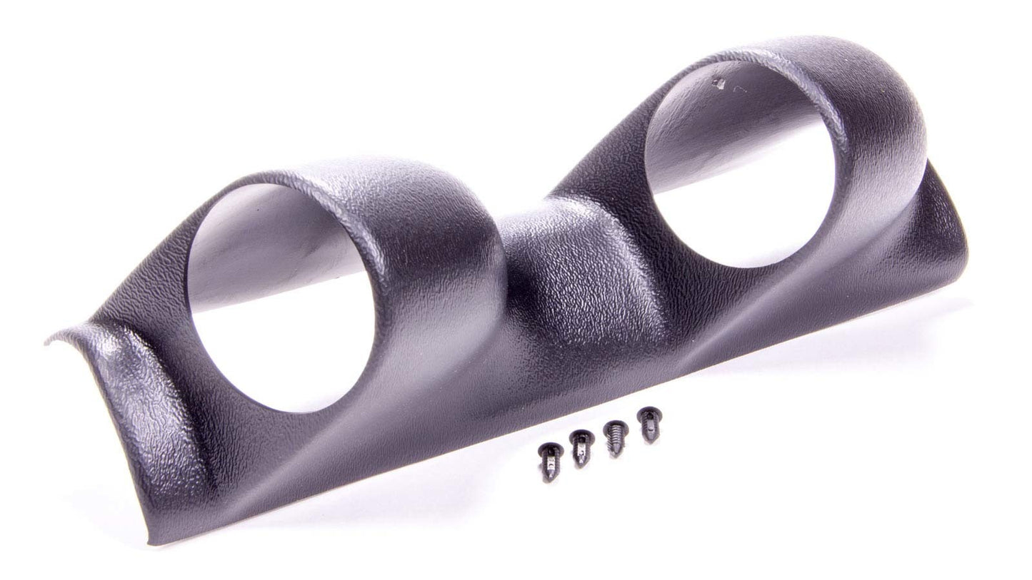 Gauge Pod - Two 2-5/8 in Diameter Gauges - Pillar - Plastic - Black - Ford Mustang 1979-93 - Each