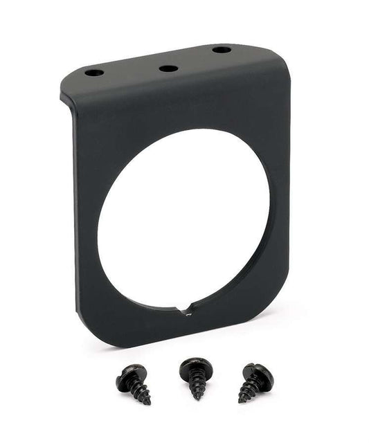Gauge Mounting Panel - One 2-1/16 in Hole - Aluminum - Black Anodized - Hardware Included - Each