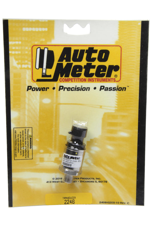 Pressure Sending Unit - Electric - 1/8 in NPT Male - 100 psi - Full Sweep Electric Fuel Pressure Gauges - Each