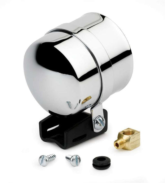 Gauge Cup - 2-5/8 in Diameter Gauge - Pedestal Mount - Steel - Chrome - Electric Gauges - Each