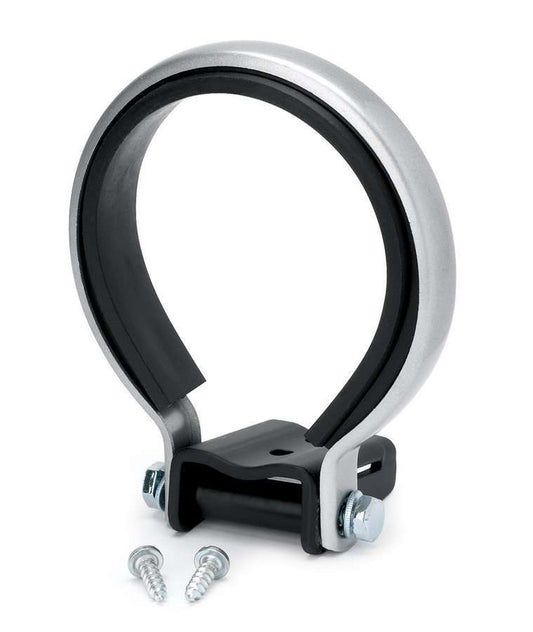 Gauge Mounting Pedestal - 3-3/4 in / 5 in Gauges - Aluminum - Silver Powder Coat - Each