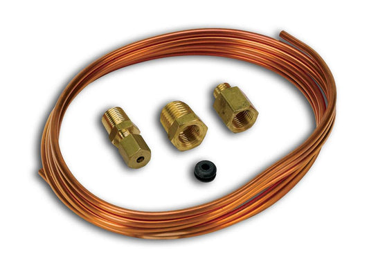 Gauge Line Kit - 1/8 in Diameter - 6 ft - Ferrules Included - Copper - Mechanical Pressure Gauges - Kit