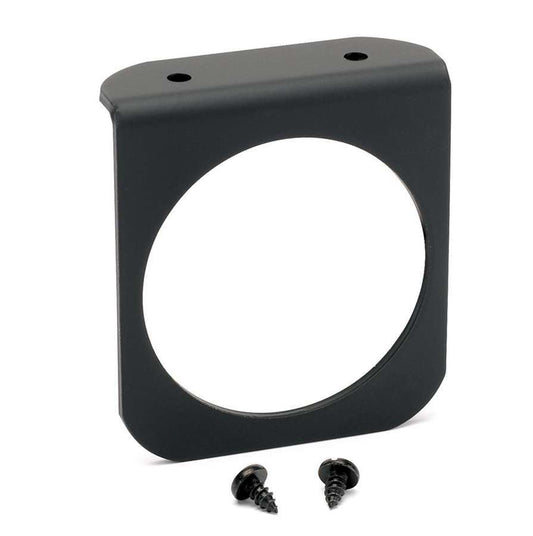 Gauge Mounting Panel - One 2-5/8 in Hole - Aluminum - Black Anodized - Hardware Included - Each