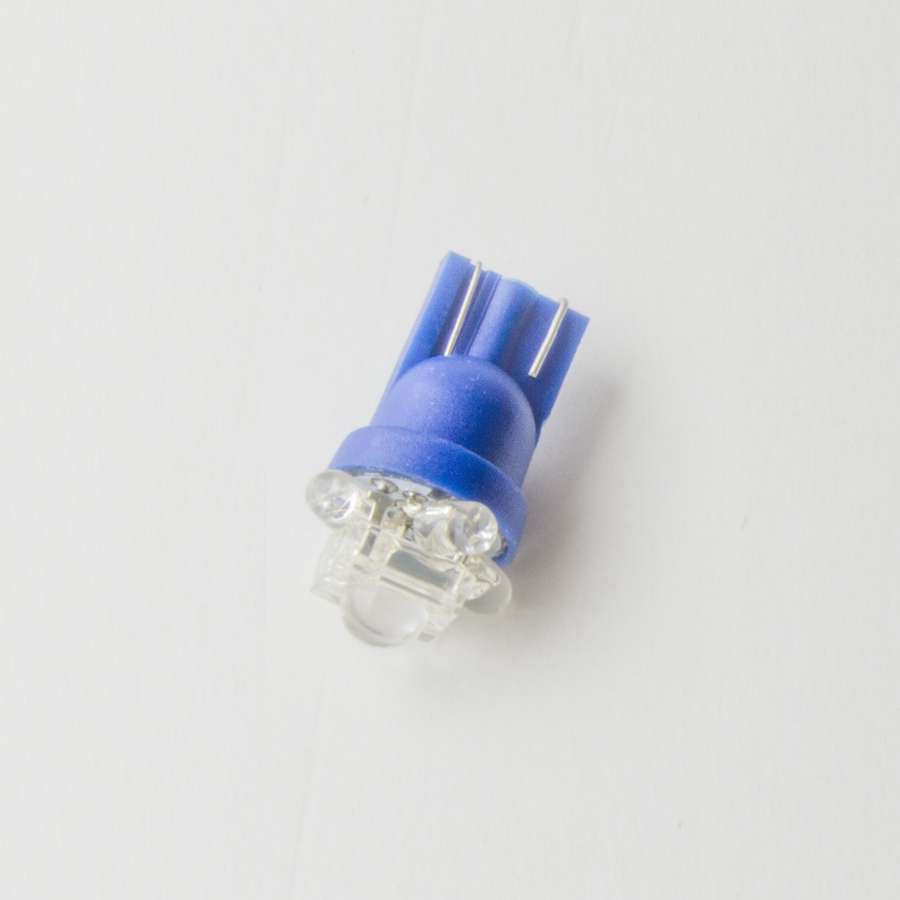 LED Light Bulb - Blue - 161 / 193 / 194 / 168 Style Wedge Bases - Each