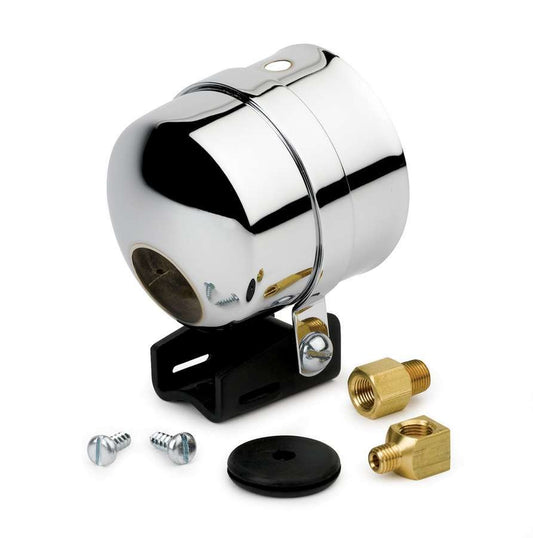 Gauge Cup - 2-5/8 in Diameter Gauge - Pedestal Mount - Steel - Chrome - Mechanical / Liquid Filled Gauges - Each