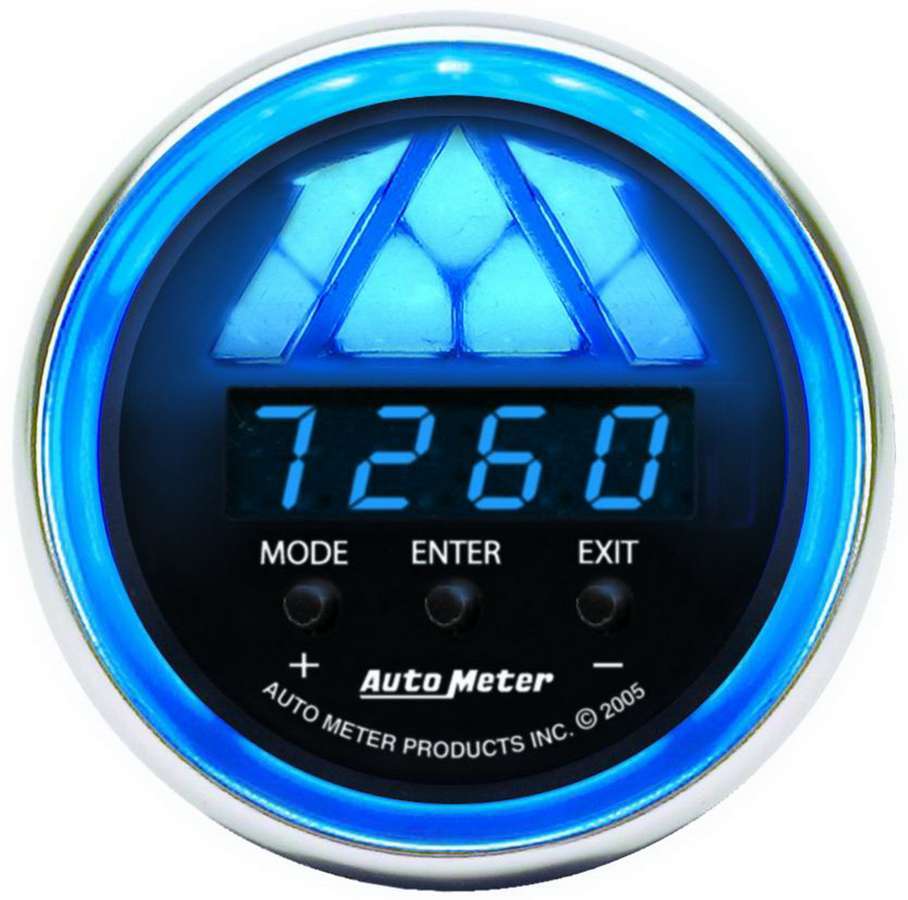 Shift Light - Cobalt - 0-16000 RPM - 4 Shift Point - Digital - 2-1/16 in Diameter - Multi-Color LED - Black Face - Each