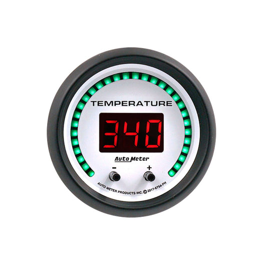 Temperature Gauge - Phantom Elite - Digital - Electric - 60-340 Degree F / 40-170 Degree C - 2-1/16 in - White Face - Each