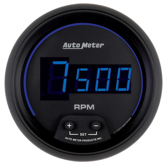Tachometer - Z-Series - 10000 RPM - Electric - Digital - 3-3/8 in Diameter - Black Face - Each
