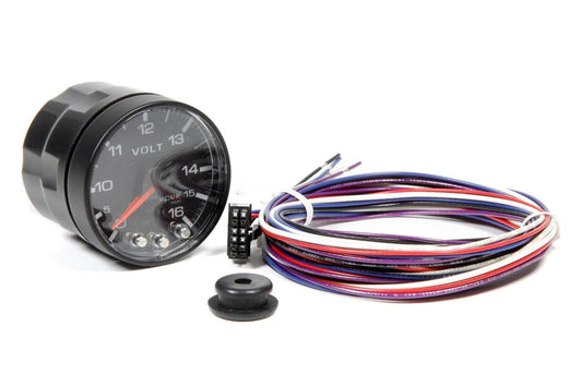 Voltmeter - Spek Pro - 0-16V - Electric - Analog - Full Sweep - 2-1/16 in Diameter - Black Face - Each