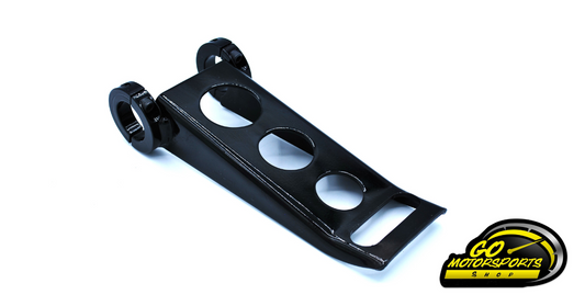 Go Motorsports Adjustable Steering Shaft Bracket, Black Powdercoat