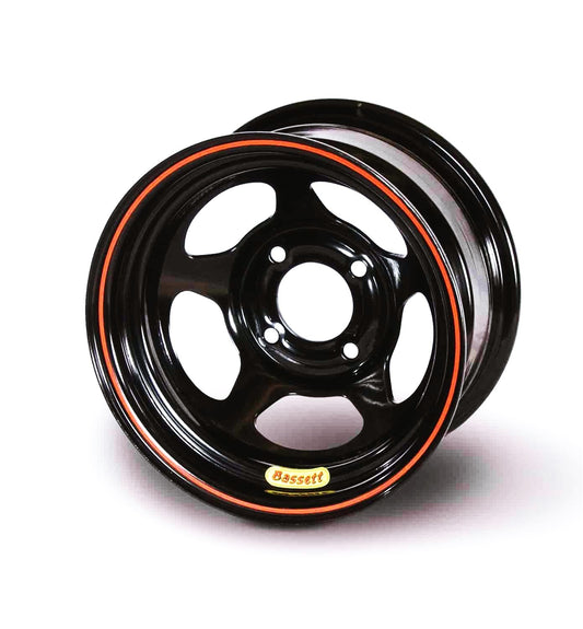 Wheel - D-Hole Lightweight - 13 x 8 in - 2.000 in Backspace - 5 x 100 mm Bolt Pattern - Steel - Black Powder Coat - Each