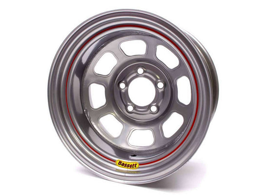 Wheel - 8 Spoke D-Hole - 14 x 7 in - 3.750 in Backspace - 5 x 4.50 in Bolt Pattern - Steel - Silver Powder Coat - Each