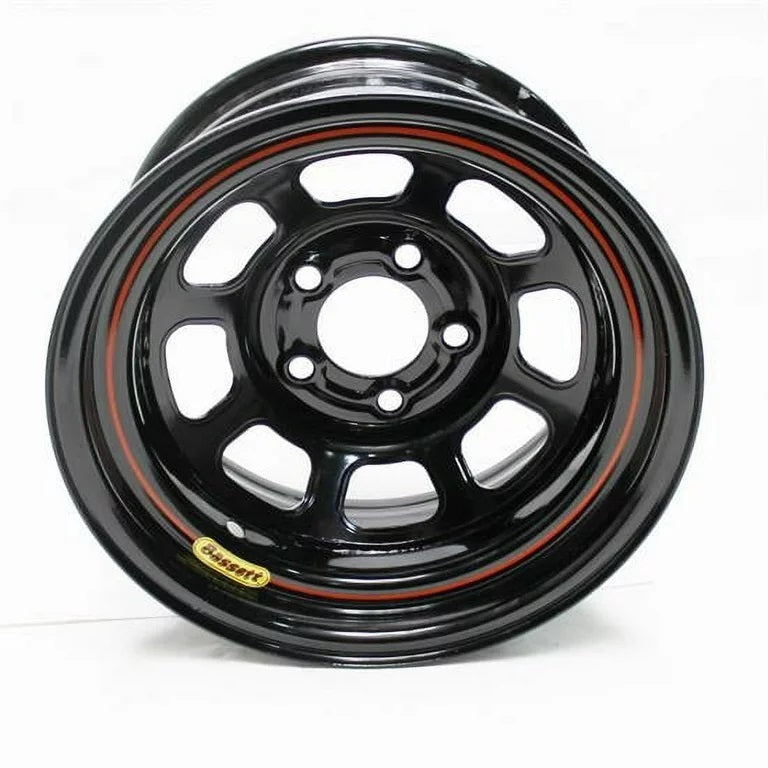 Wheel - DOT Street Legal - 15 x 8 in - 2.000 in Backspace - 5 x 100 mm Bolt Pattern - Steel - Black Powder Coat - Each