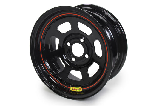 Wheel - D-Hole Lightweight - 15 x 7 in - 3.000 in Backspace - 4 x 4.25 in Bolt Pattern - Steel - Black Powder Coat - Each