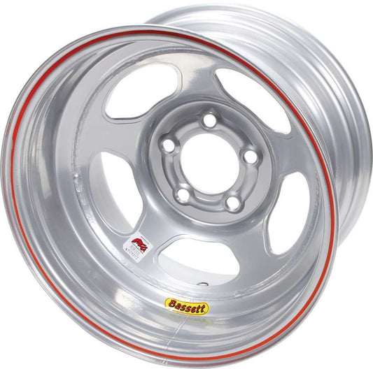 Wheel - Inertia Advantage - 15 x 8 in - 1.000 in Backspace - 5 x 5.00 in Bolt Pattern - Steel - Silver Powder Coat - Each