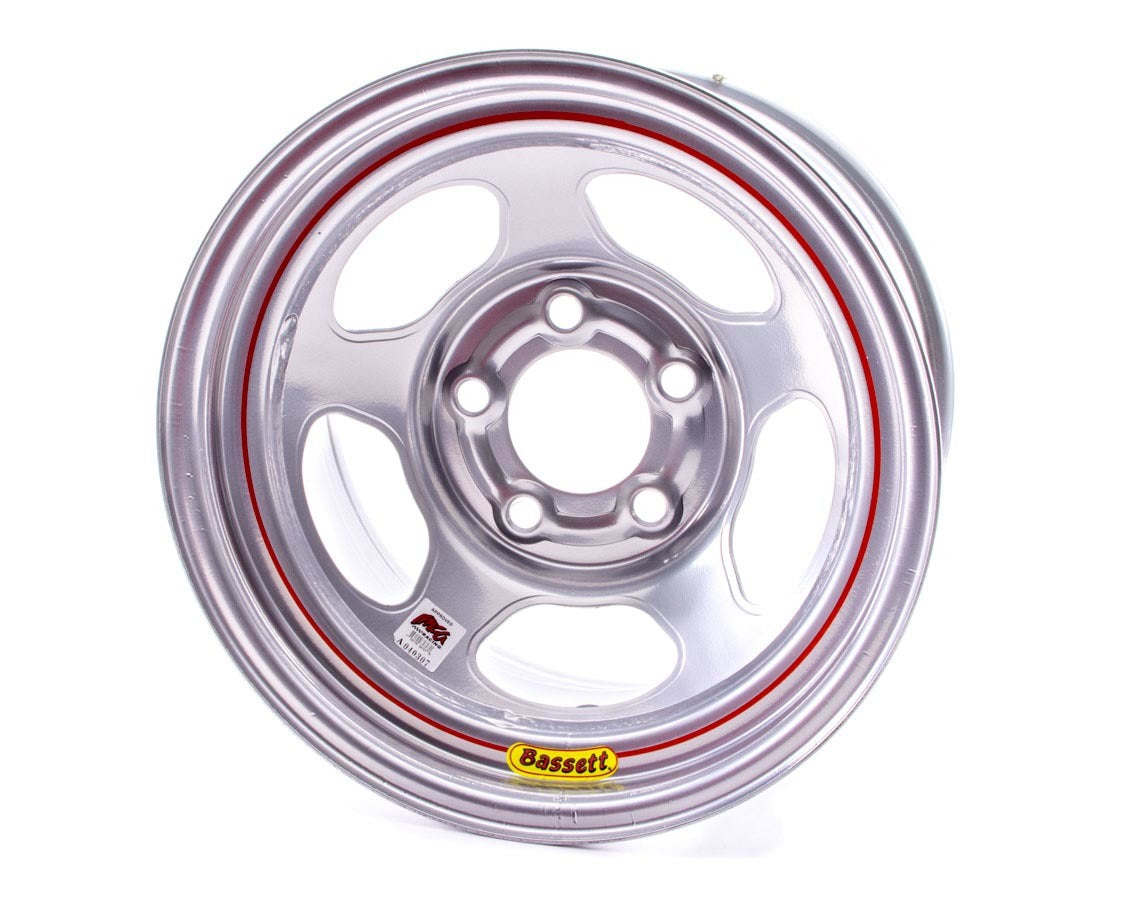 Wheel - Inertia Advantage - 15 x 8 in - 4.000 in Backspace - 5 x 5.00 in Bolt Pattern - Steel - Silver Powder Coat - Each