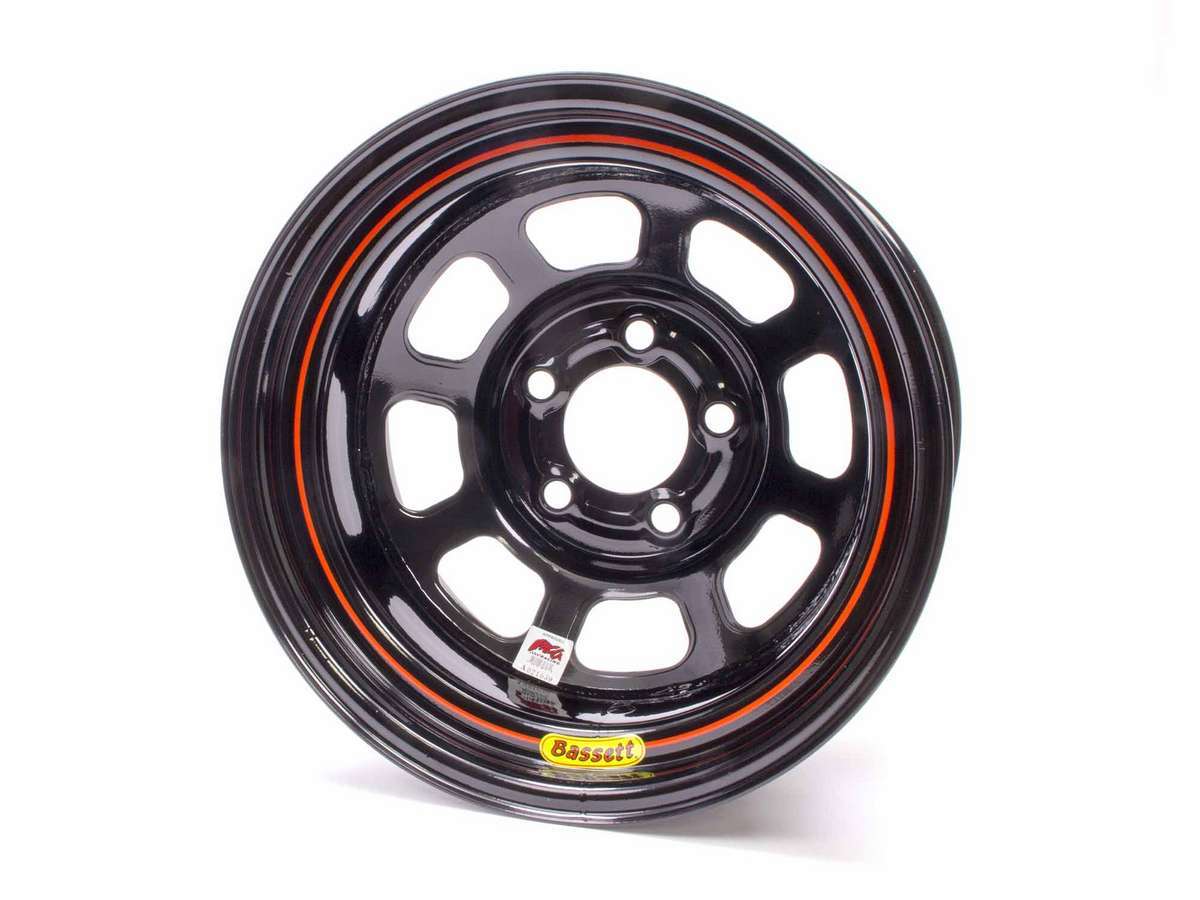 Wheel - D-Hole - 15 x 8 in - 1.000 in Backspace - 5 x 5.00 in Bolt Pattern - Steel - Black Powder Coat - Each