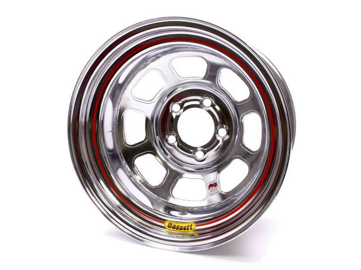 Wheel - D-Hole - 15 x 8 in - 1.000 in Backspace - 5 x 5.00 in Bolt Pattern - Steel - Chrome - Each