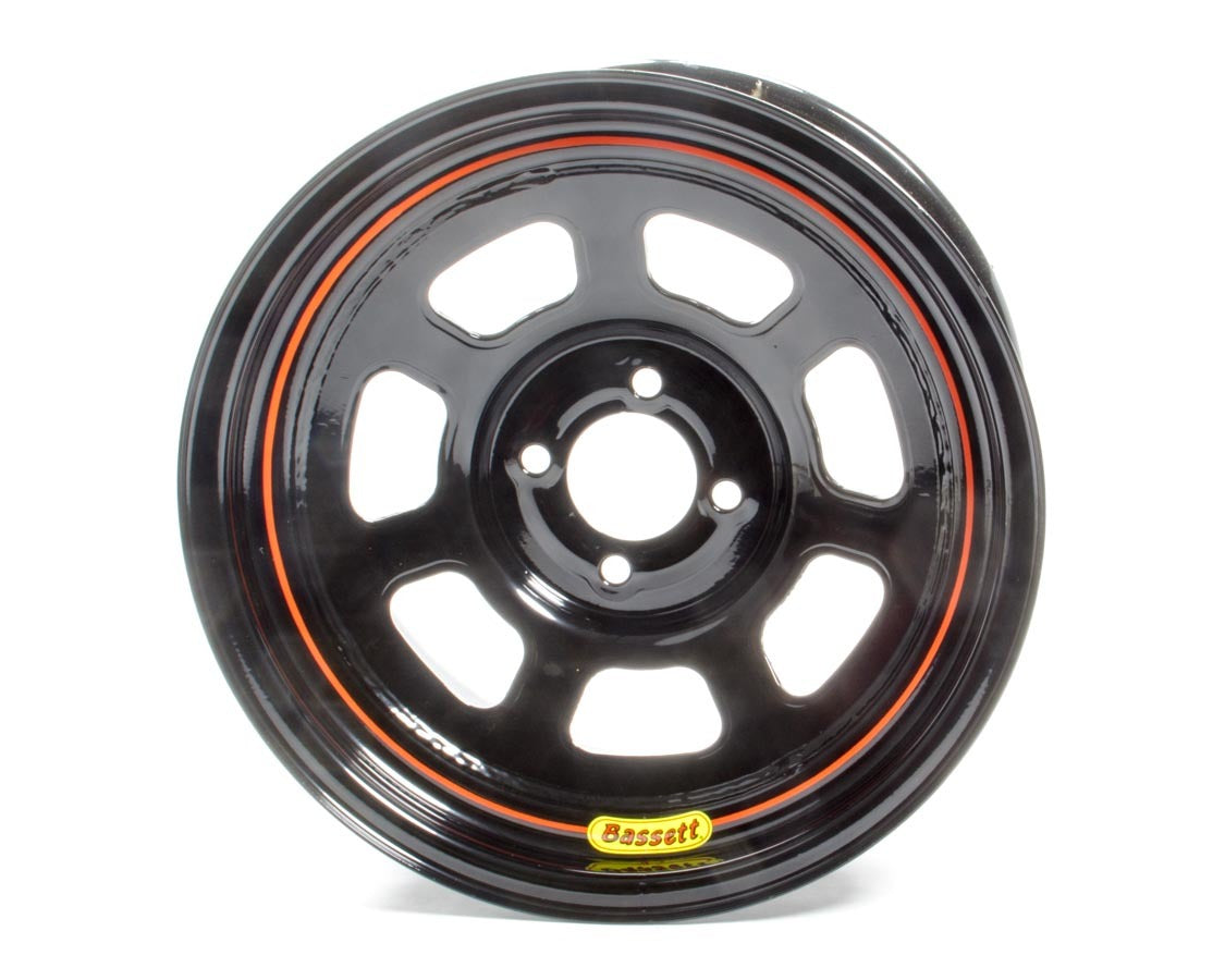 Wheel - D-Hole - 15 x 8 in - 5.000 in Backspace - 4 x 100 mm Bolt Pattern - Steel - Black Powder Coat - Each