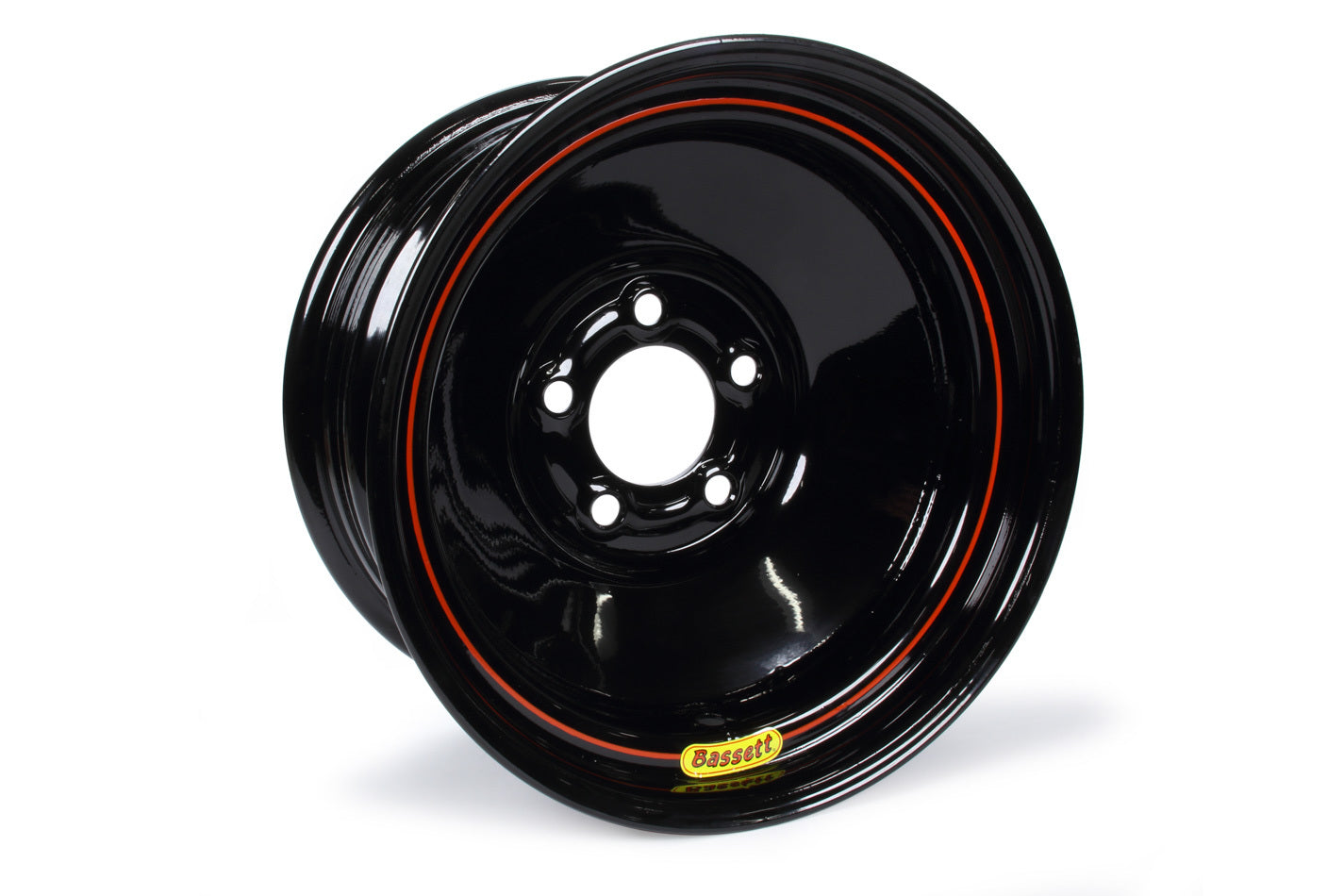 Wheel - Solid Heavy - 15 x 8 in - 3.000 in Backspace - 5 x 5.00 in Bolt Pattern - Steel - Black Powder Coat - Each